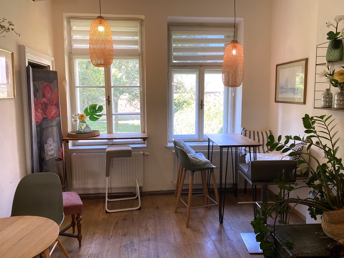 Fensterplatz im Röstzimmer